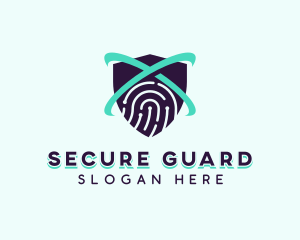 Cybersecurity - Cyber Technology Fingerprint logo design