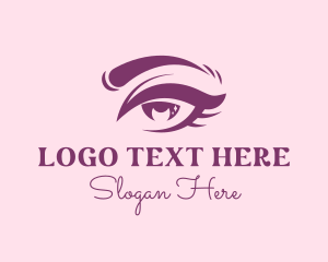 Vlogging - Dreamy Eye Lashes logo design