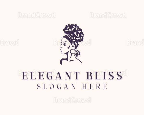 Hair Styling Salon Woman Logo