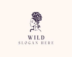Hair Styling Salon Woman Logo