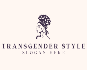 Hair Styling Salon Woman logo design