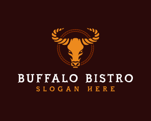 Bull Buffalo Horn logo design