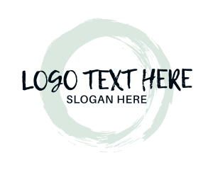 Downtown - Round Texture Wordmark logo design