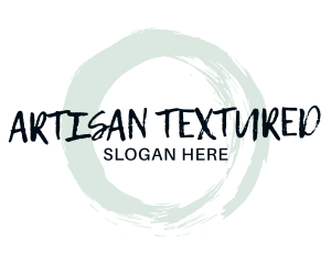 Round Texture Wordmark logo design