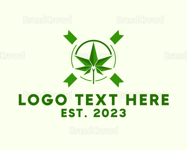 Marijuana Leaf Weed Logo