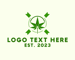 Dispensary - Marijuana Leaf Weed logo design