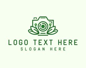 Camera Store - Leaf Decor Camera logo design