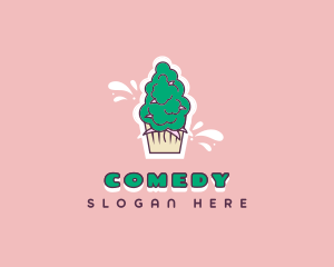 Sweet - Pastry Cannabis Flower logo design