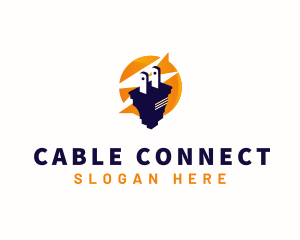 Cable - Electric Plug Energy logo design