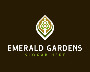 Leaves Plant Environment logo design