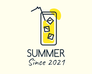 Iced Lemonade Cooler logo design