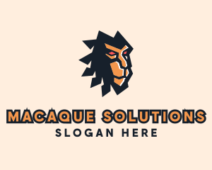 Macaque - Wild Baboon Ape logo design