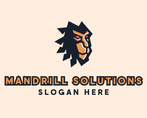 Mandrill - Wild Baboon Ape logo design