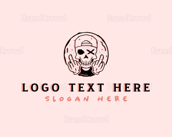 Skull Profanity Fuck Logo