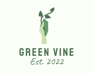 Hand Vine Agriculture  logo design