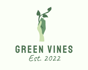 Hand Vine Agriculture  logo design