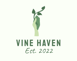 Hand Vine Agriculture  logo design