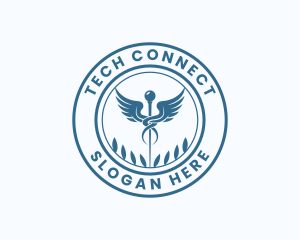 Hospice - Caduceus Healthcare Lab logo design