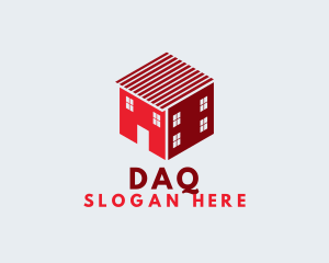 Red - Red Hexagon Home logo design