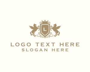 Shield - Royal Pegasus Shield logo design