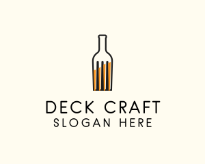 Food Fork Drink Bottle logo design