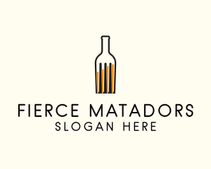 Food Fork Drink Bottle logo design