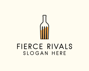 Food Fork Drink Bottle logo design