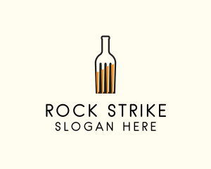 Food Fork Drink Bottle logo design