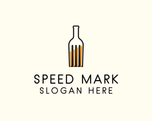 Food Fork Drink Bottle logo design