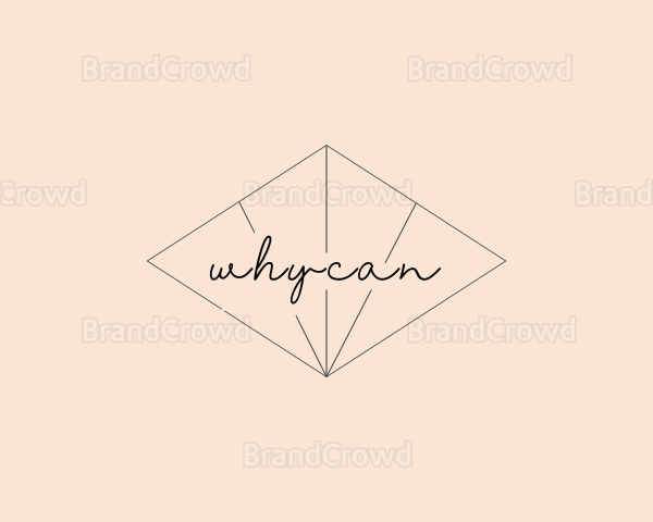 Elegant Script Diamond Logo