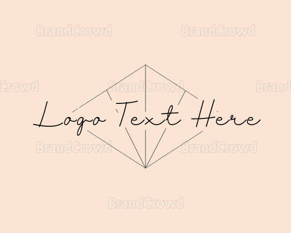 Elegant Script Diamond Logo