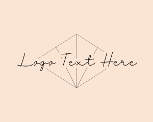 High End - Elegant Script Diamond logo design