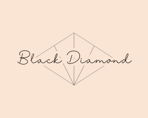 Elegant Script Diamond logo design