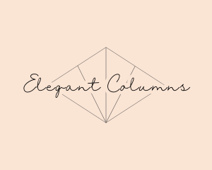 Elegant Script Diamond logo design