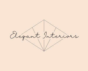 Elegant Script Diamond logo design