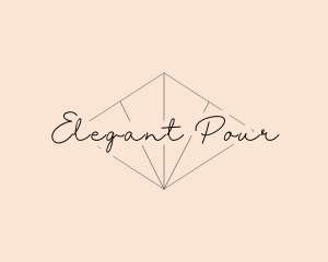 Elegant Script Diamond logo design