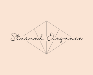 Elegant Script Diamond logo design