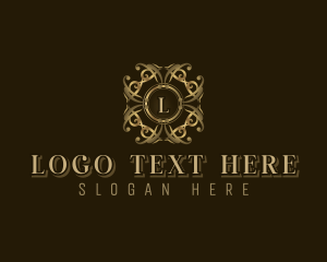 Golden - Elegant Deluxe Ornament logo design