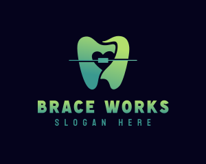 Tooth Braces Dentistry logo design