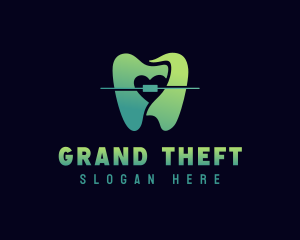Heart - Tooth Braces Dentistry logo design
