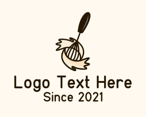 Food - Batter Mixing Whisk logo design