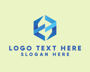 IT Service - Generic Hexagon Software logo design