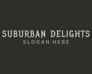 Suburban - Urban Gothic Business logo design