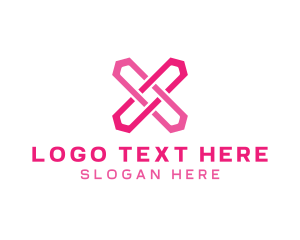 Tech Digital Letter X logo design