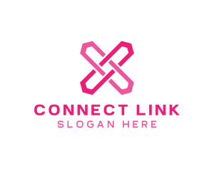 Link - Tech Digital Letter X logo design