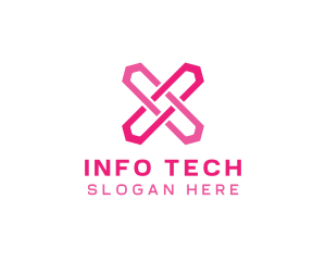 Information - Tech Digital Letter X logo design