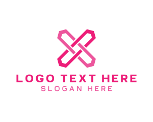Data - Tech Digital Letter X logo design