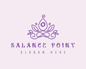 Lotus Flower Meditation logo design