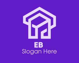 Home Builder - Purple Real Estate logo design