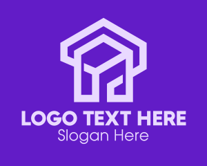 Construction - Purple Real Estate logo design